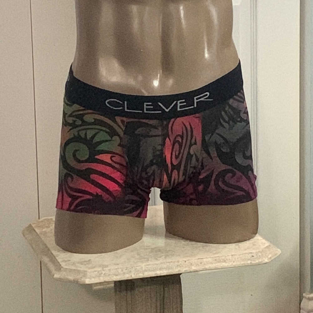 New Coral Clever Brand Mosaic Tattoo Boxer Brief AK590